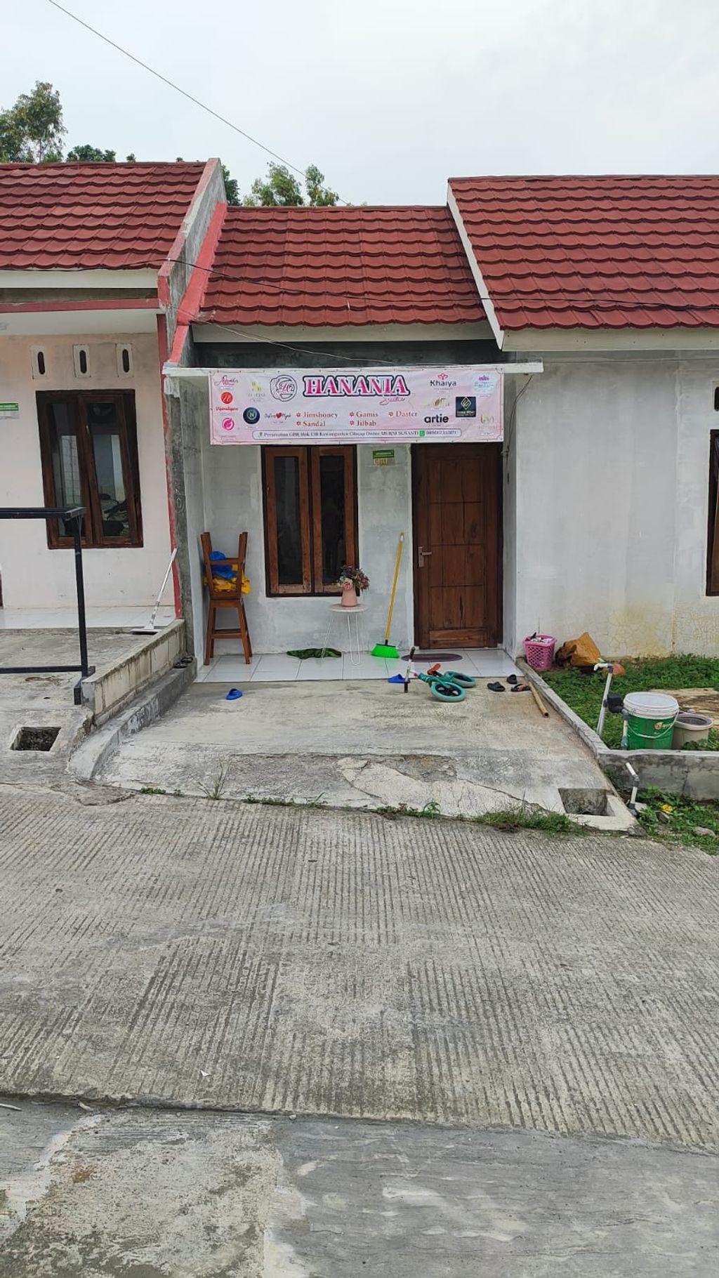 foto tampak rumah tipe BLOK C18 36/66 perumahan GUNUNG BATUR RESIDENCE