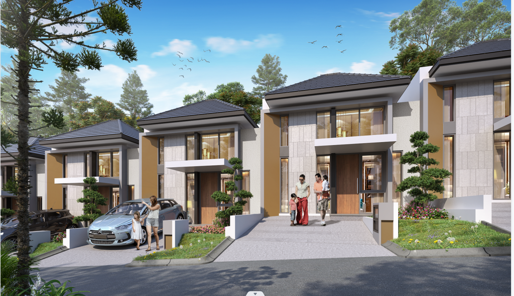 foto tampak rumah tipe AUBE - CHR perumahan PERUMAH CITRA CITY SENTUL KAWASAN REGULER