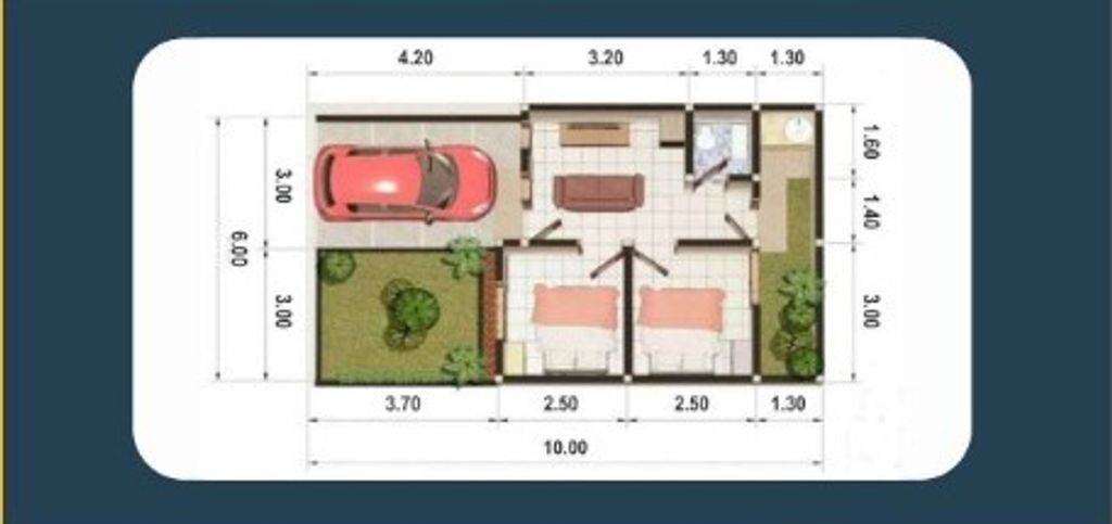 foto denah rumah tipe 30 perumahan Bumi Anugerah Sejahtera 2 Tahap 2