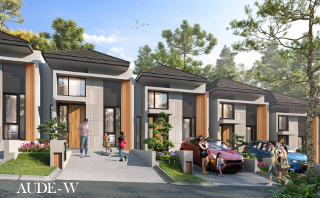 foto tampak rumah tipe AUDE-W - COR perumahan PERUMAH CITRA CITY SENTUL KAWASAN REGULER