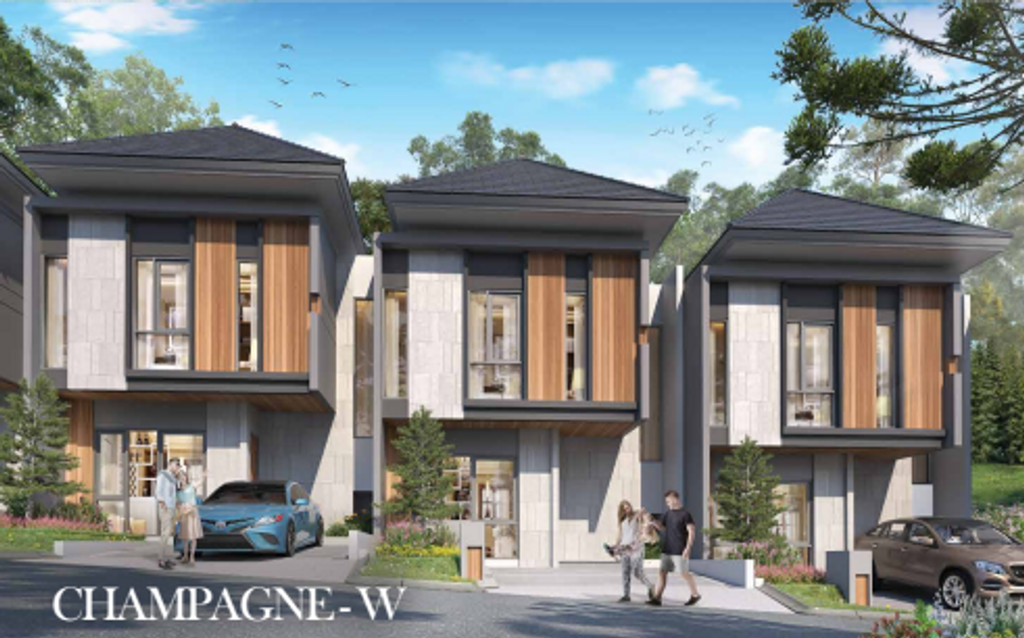 foto tampak rumah tipe CHAMPAGNE-W - COR perumahan PERUMAH CITRA CITY SENTUL KAWASAN REGULER