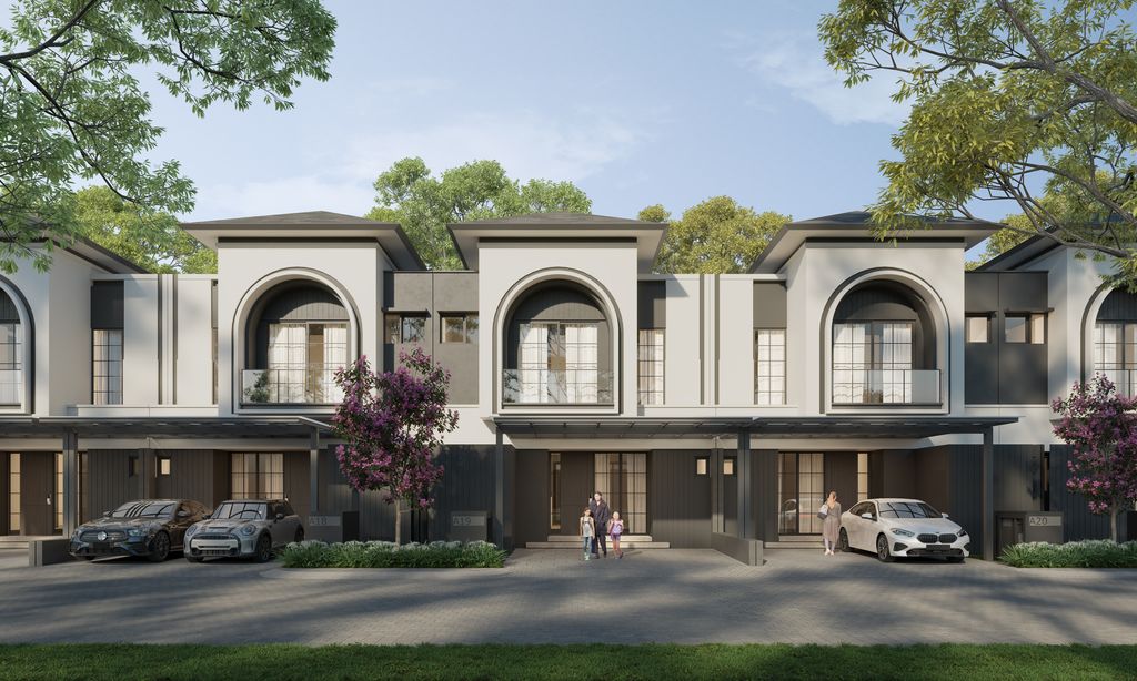 foto tampak rumah tipe 168 (Corner 6) perumahan Cluster Welton