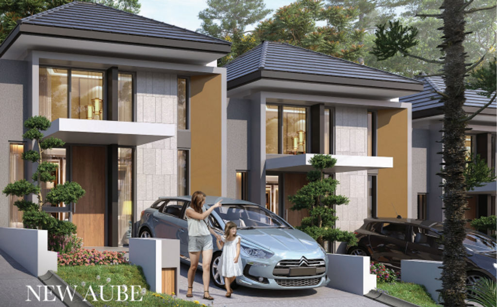 foto tampak rumah tipe NEW AUBE - CHR perumahan PERUMAH CITRA CITY SENTUL KAWASAN REGULER