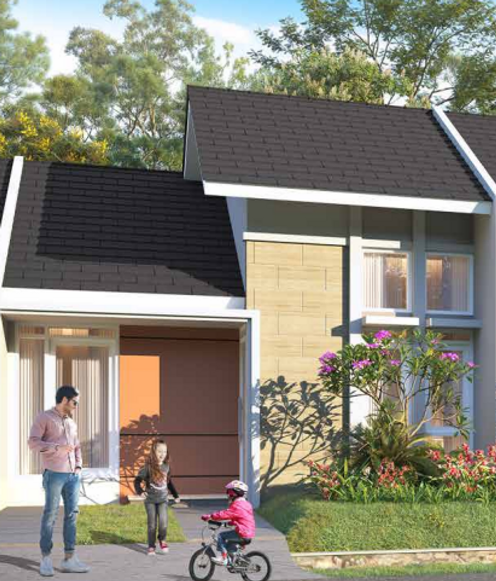 foto tampak rumah tipe H STD - STANDARD perumahan CANGGU (CITRA MAJA RAYA 2)
