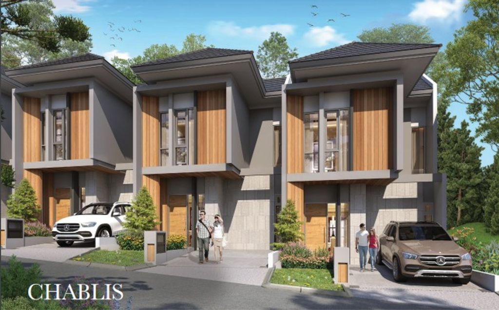 foto tampak rumah tipe CHABLIS - CHR perumahan PERUMAH CITRA CITY SENTUL KAWASAN REGULER