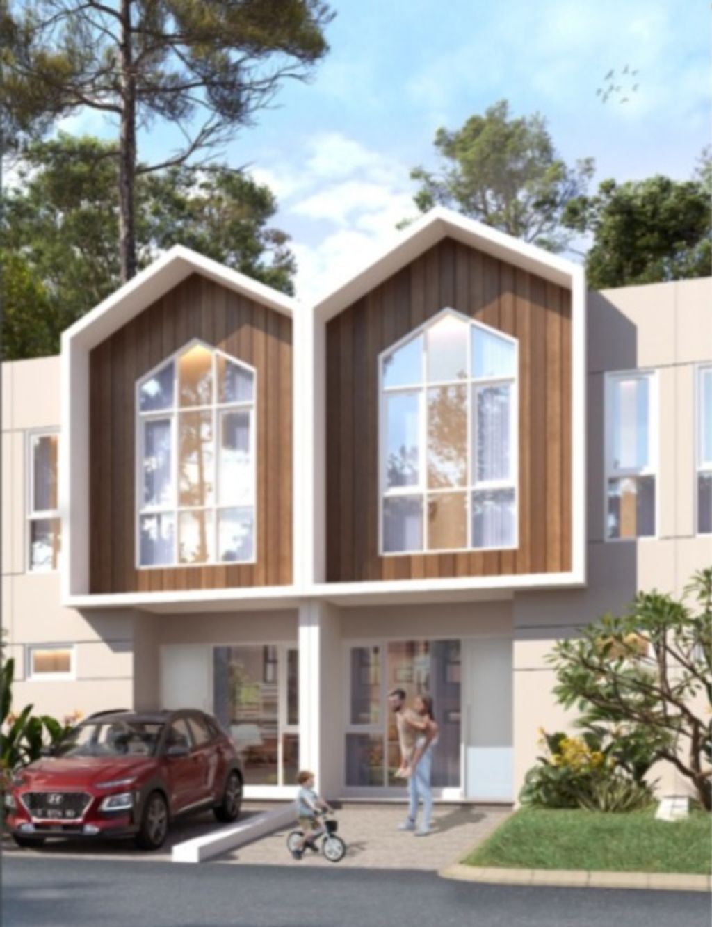 foto tampak rumah tipe ayaka 2 STD - EXTENSION perumahan CITRA ECOPOLIS RAYA - ECO RESIDENCE - BELLE FLEUR EXT