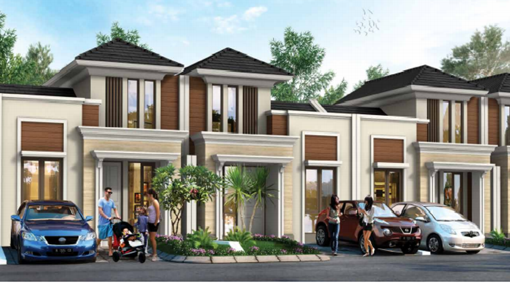 foto tampak rumah tipe FRESIA IRR - STANDArd perumahan CITRA RAYA - CLUSTER LUGANO ZA & ZB