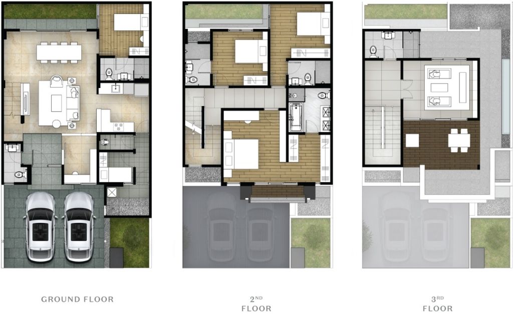 foto denah rumah tipe 227 (Corner 6) perumahan Cluster Welton