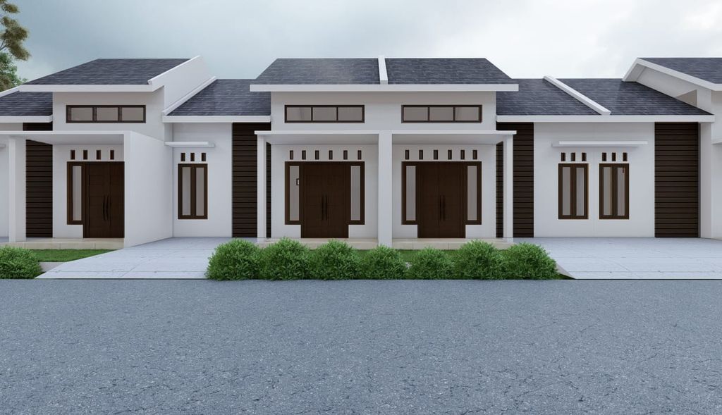 foto tampak rumah tipe 30 perumahan GRIYA PESANTREN KOTA