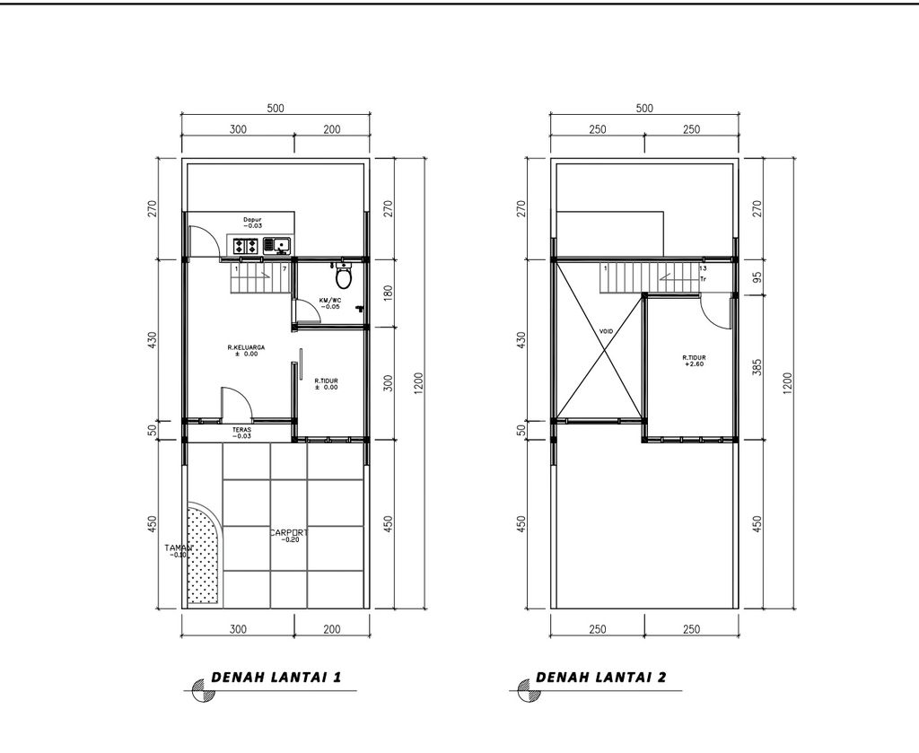 foto denah rumah tipe 36 Mezanin Modern (508) perumahan Cluster Beverly