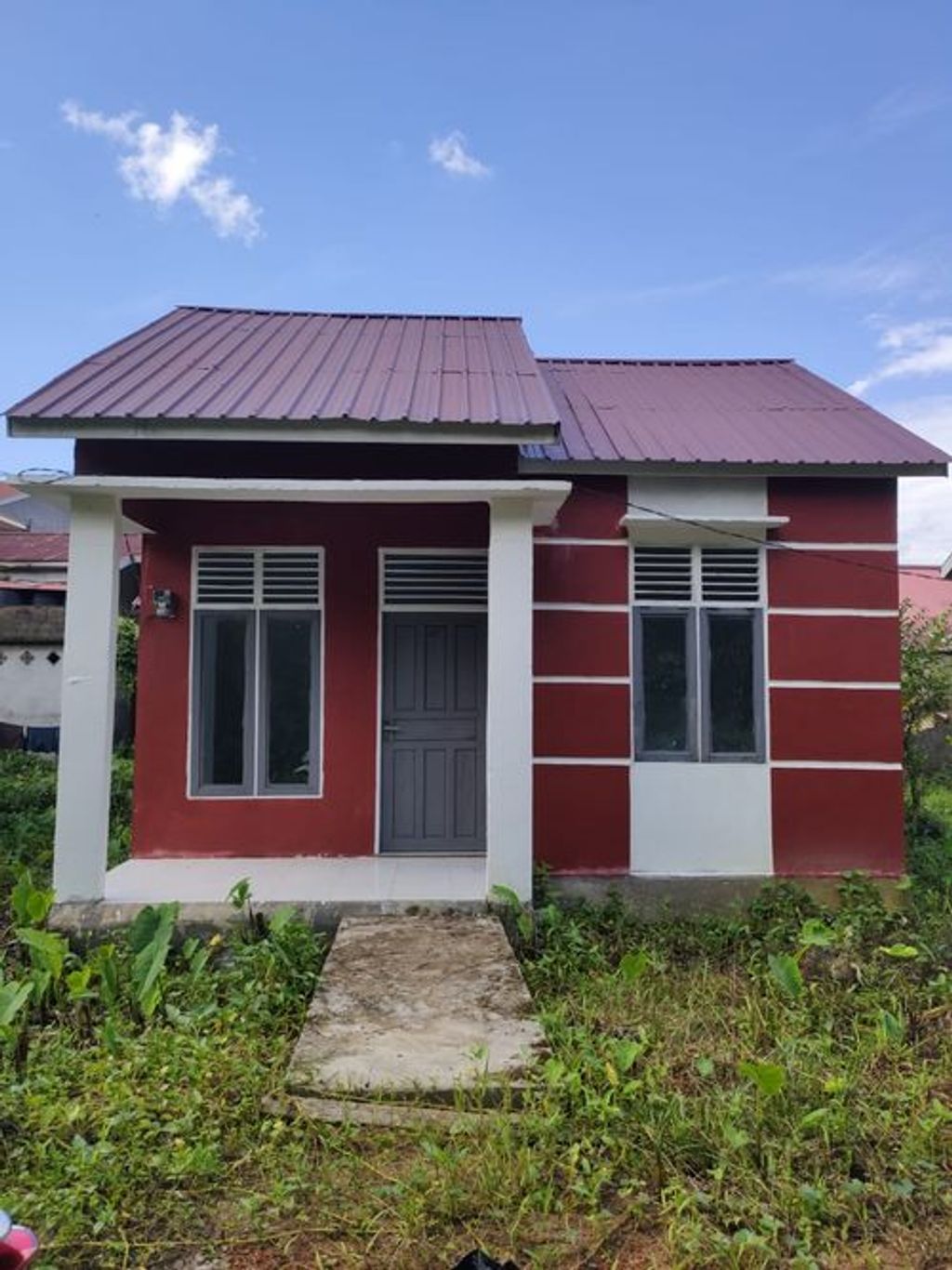 foto tampak rumah tipe 36 HARGA TERBARU 2024 perumahan DARUSSALAM RAYA