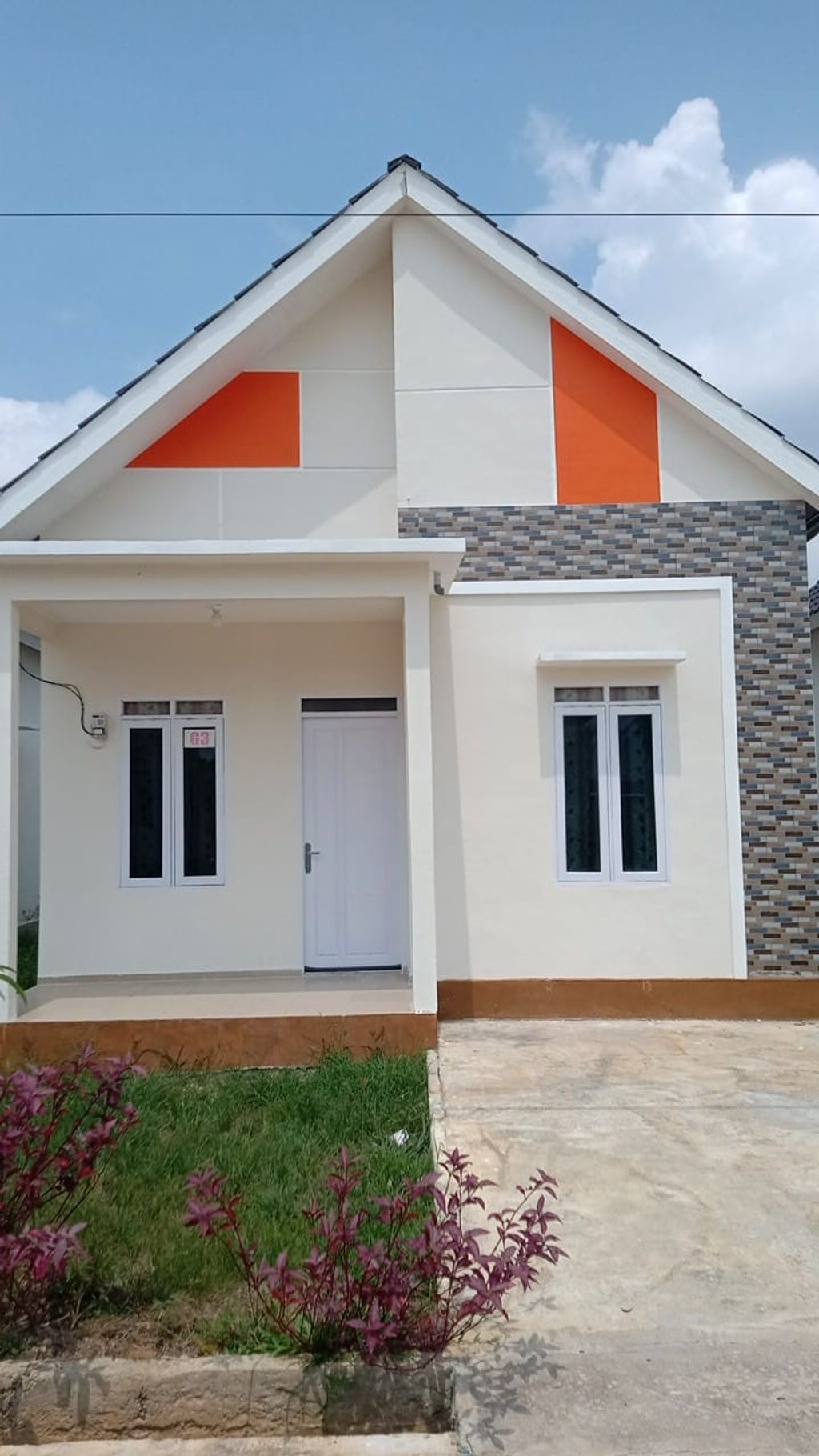 foto tampak rumah tipe 36 perumahan DARUSSALAM CERIA