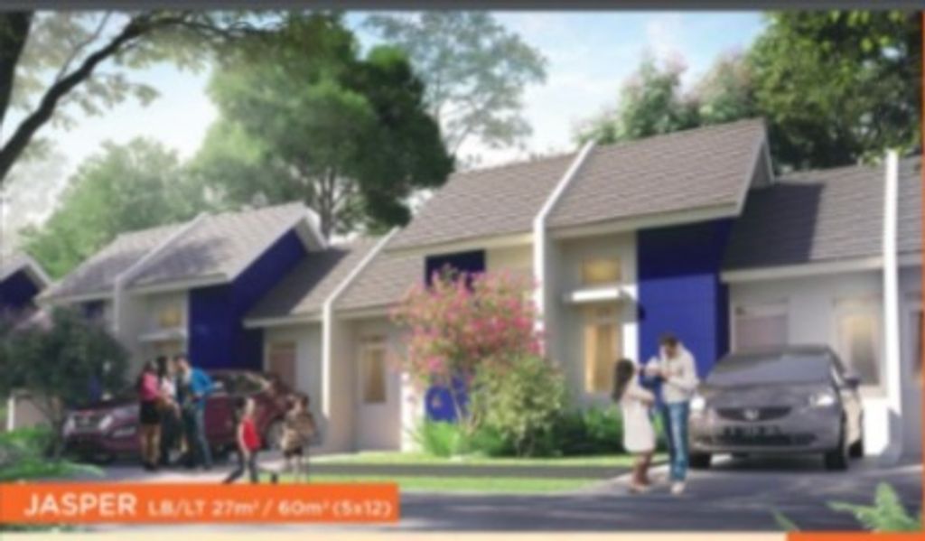 foto tampak rumah tipe JASPER perumahan CITRA RAYA CLUSTER BIZHOME TOURMALINE