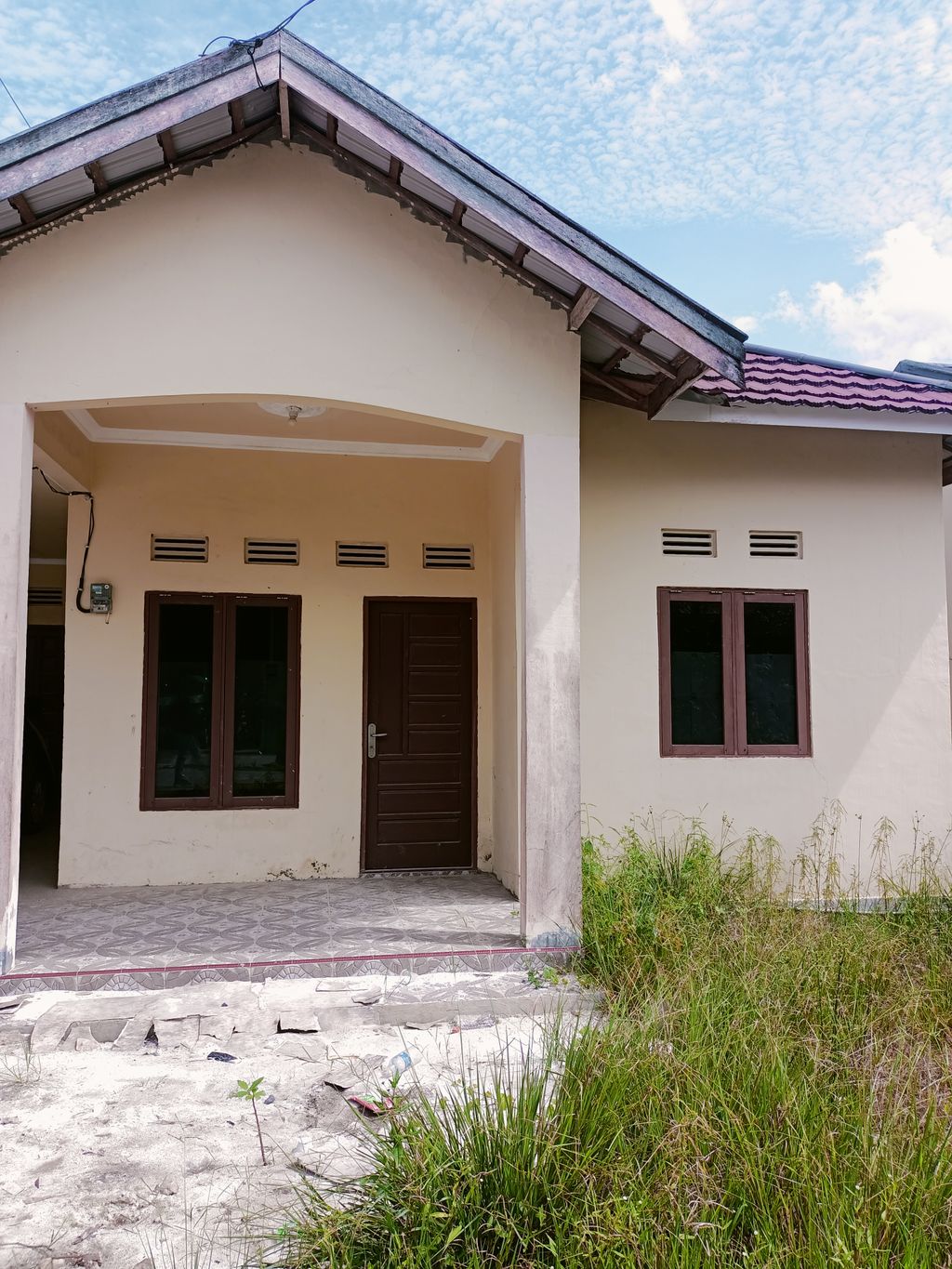 foto tampak rumah tipe 36 perumahan Pulang Pisau Permai II