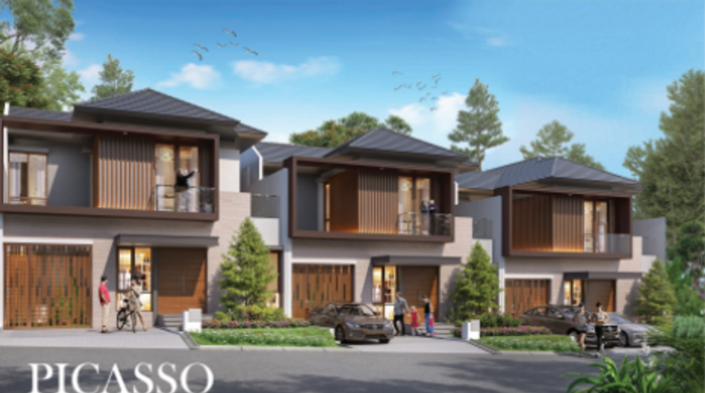 foto tampak rumah tipe PICASO E.02/31 perumahan PERUMAHAN CITRA CITY SENTUL KAWASAN PREMIUM