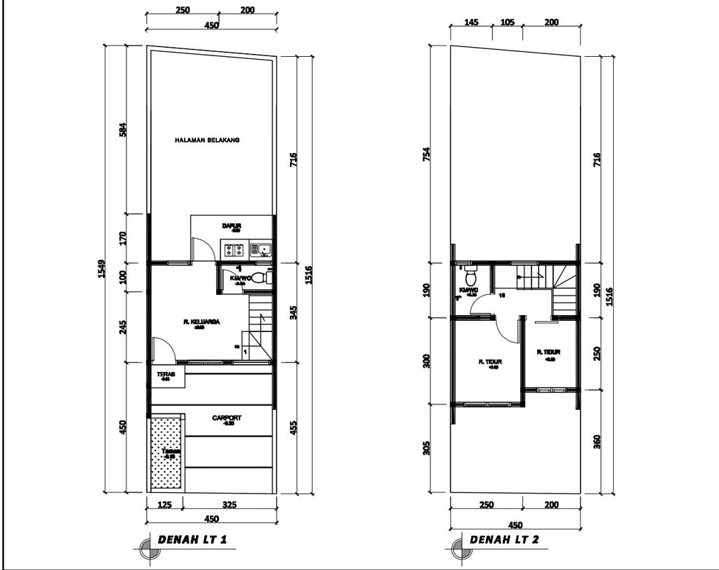 foto denah rumah tipe 38 Compact High Ceiling (2KT) (501) perumahan Seroja Home Residence 4
