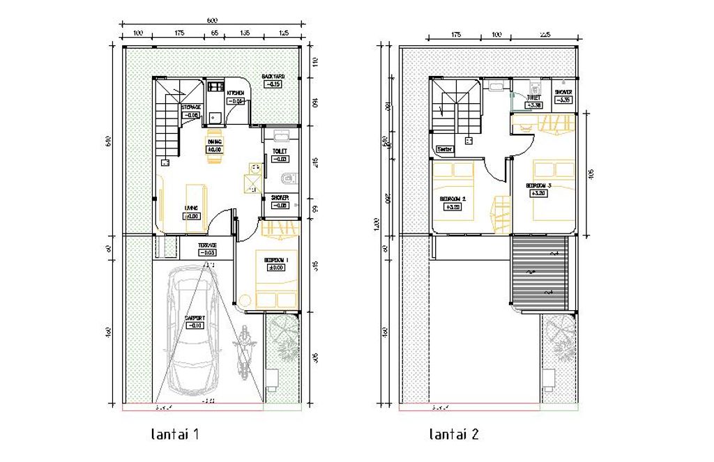 foto denah rumah tipe CALGARY NEO CLASSIC (Hook) perumahan Perumahan Citaville Pedurungan