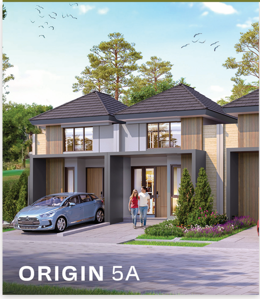 foto tampak rumah tipe ORIGIN 5A perumahan JO CITRA GARDEN SERPONG