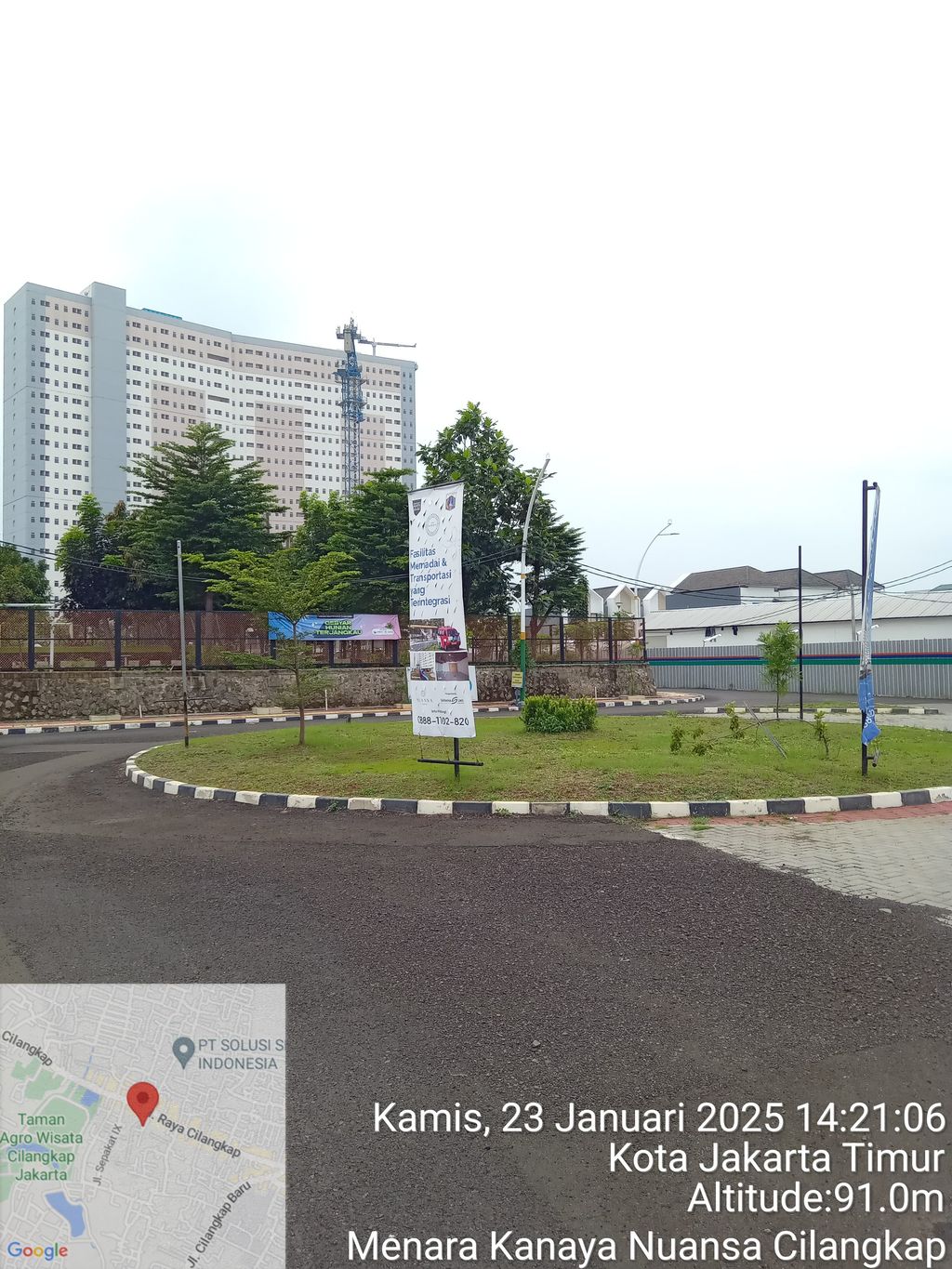 foto posisi tengah perumahan NUANSA CILANGKAP MENARA KANAYA