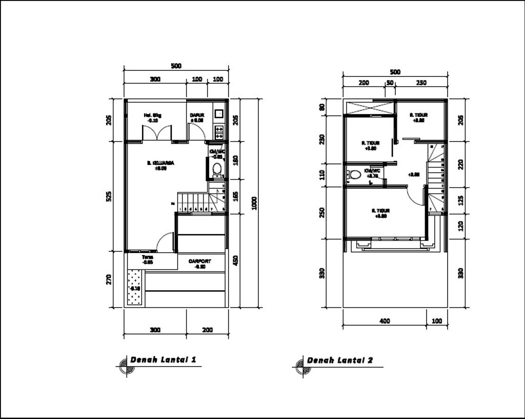 foto denah rumah tipe 54 New Compact HC Classic (3KT) (630) perumahan G-Land Arcadia Buahbatu