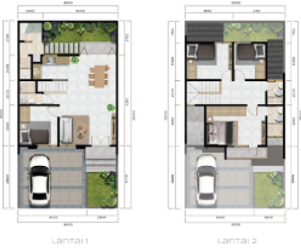 foto denah rumah tipe DALI E.07/31 perumahan PERUMAHAN CITRA CITY SENTUL KAWASAN PREMIUM