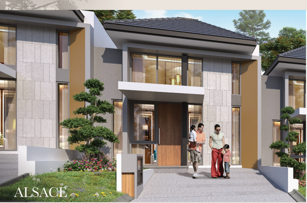 foto tampak rumah tipe ALCASE - CHR perumahan PERUMAH CITRA CITY SENTUL KAWASAN REGULER