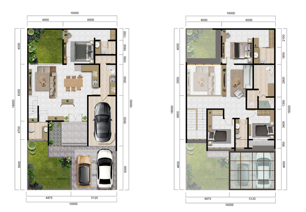 foto denah rumah tipe SPLENDOR - GHZ perumahan PERUMAHAN CITRA CITY SENTUL KAWASAN PREMIUM
