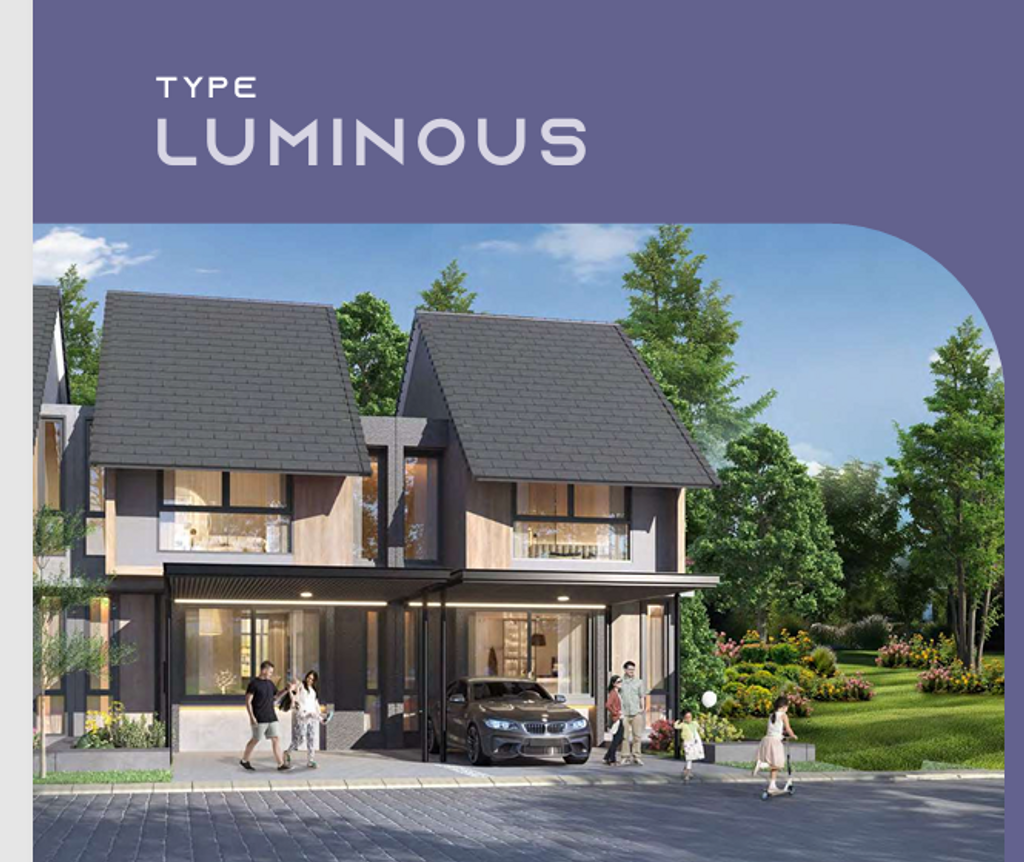 foto tampak rumah tipe LUMINOUS perumahan JO CITRA GARDEN SERPONG