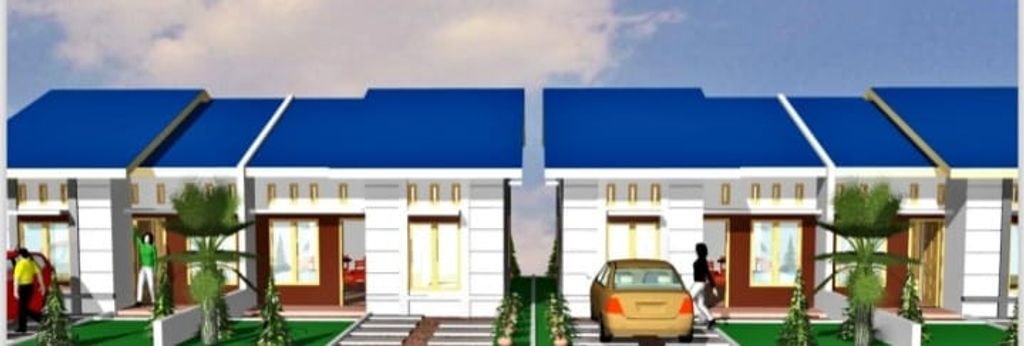 foto tampak rumah tipe 36 perumahan Bumi Rezeki Asri