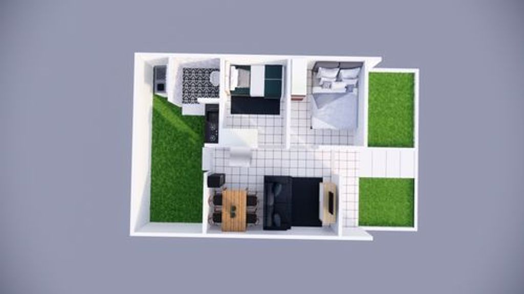 foto denah rumah tipe ASTER 2025 perumahan SURYAJAYA ANNIE LAND