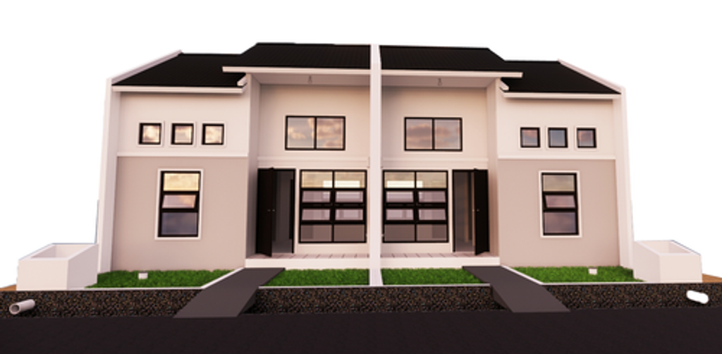 foto tampak rumah tipe ASTER 2025 perumahan SURYAJAYA ANNIE LAND
