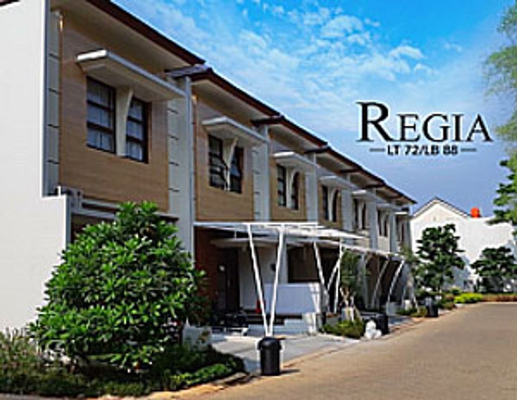 foto tampak rumah tipe Regia 72 perumahan Green Serpong Bintaro