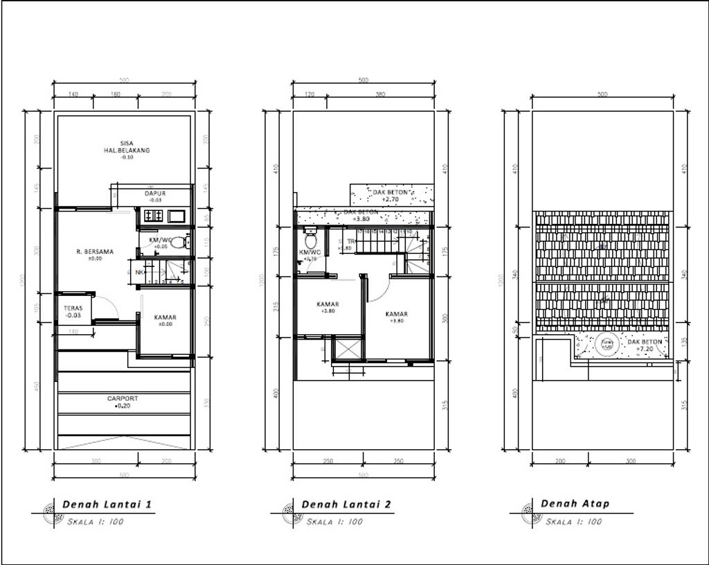 foto denah rumah tipe 43 Scandinavian Compact (445) perumahan G-Land Padalarang Residence 3