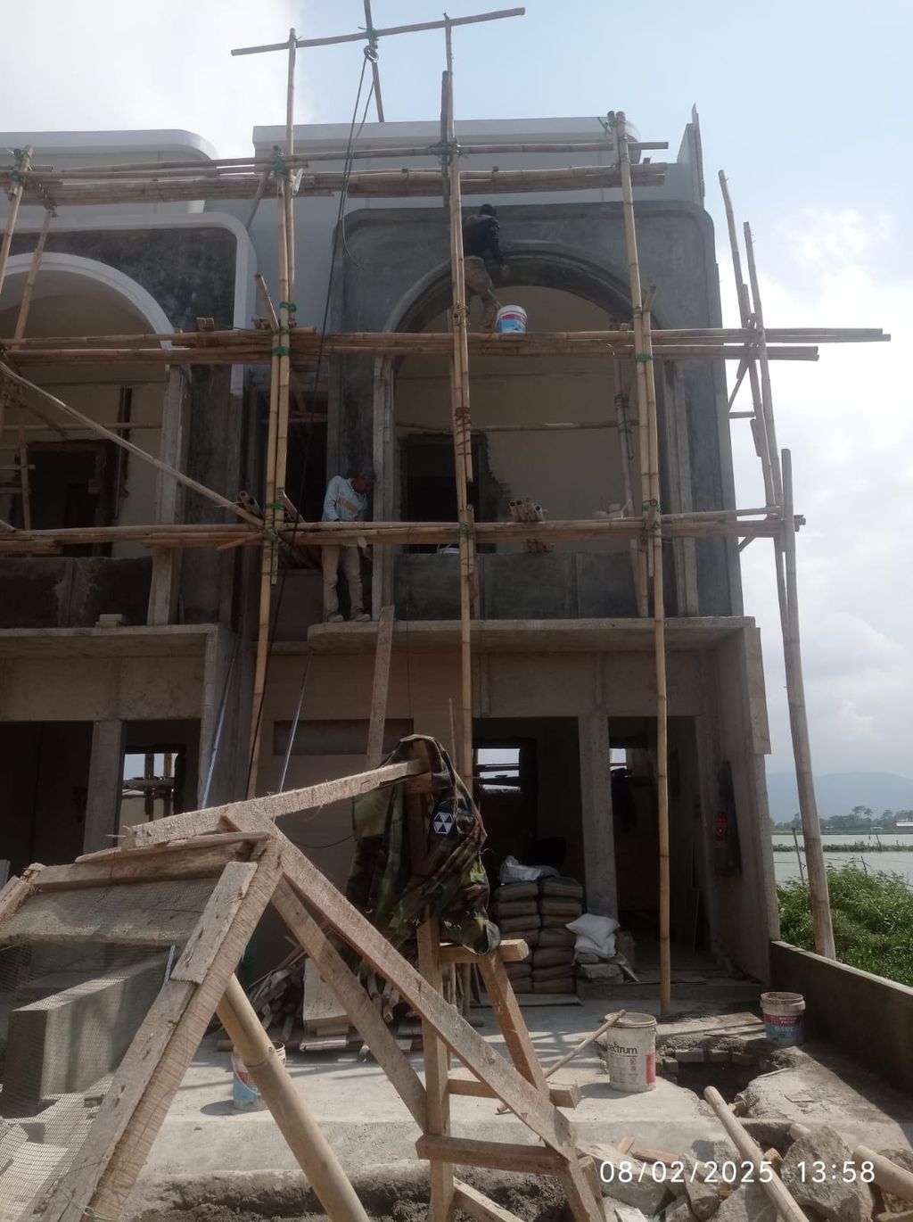 foto tampak rumah tipe 50 Compact 3 Kamar HC (532) perumahan G-Land Ciwastra Park 2