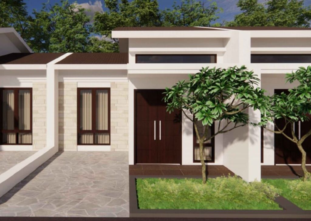 foto tampak rumah tipe 32/66 perumahan KERAMAT AGUNG PERMAI