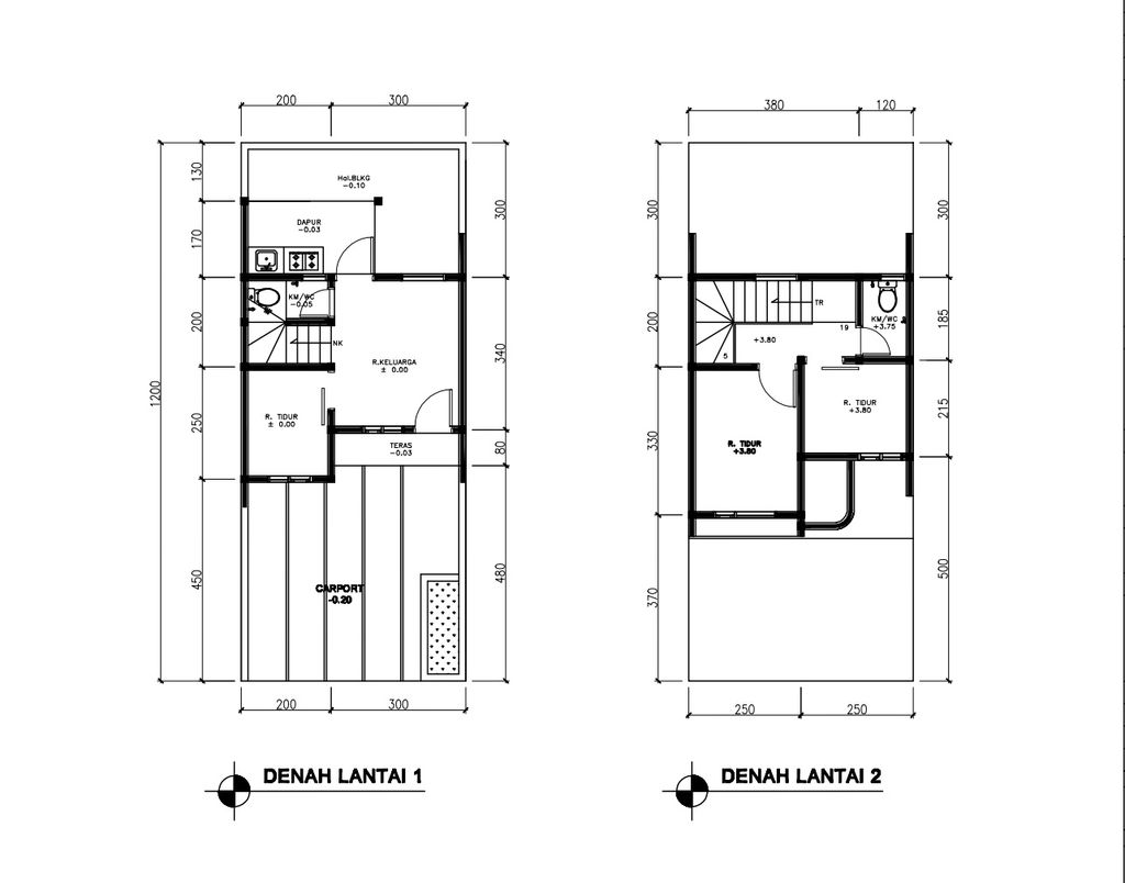 foto denah rumah tipe 43 Compact High Ceiling (3KT) (515) perumahan G-Land Ciwastra Park 2