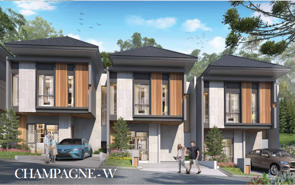 foto tampak rumah tipe CHAMPAGNE-W O.03/15 - COR perumahan PERUMAH CITRA CITY SENTUL KAWASAN REGULER