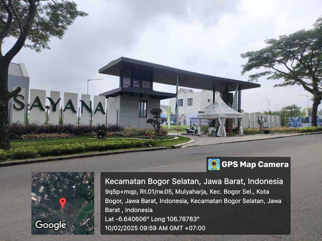 foto gerbang perumahan Cluster Sayana