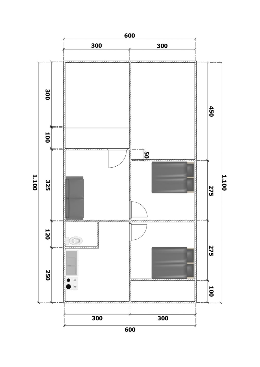 foto denah rumah tipe 30/66 perumahan ALFA RESIDENCE 16