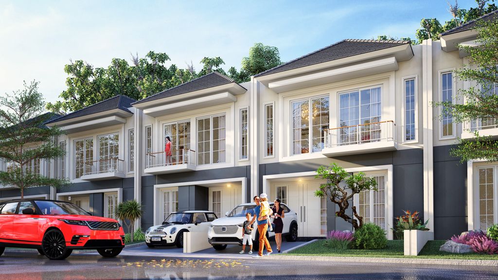 foto tampak rumah tipe Alamanda D-60 perumahan GREEN ORCHID RESIDENCE - CLUSTER VENOSA TYPE ALAMANDA