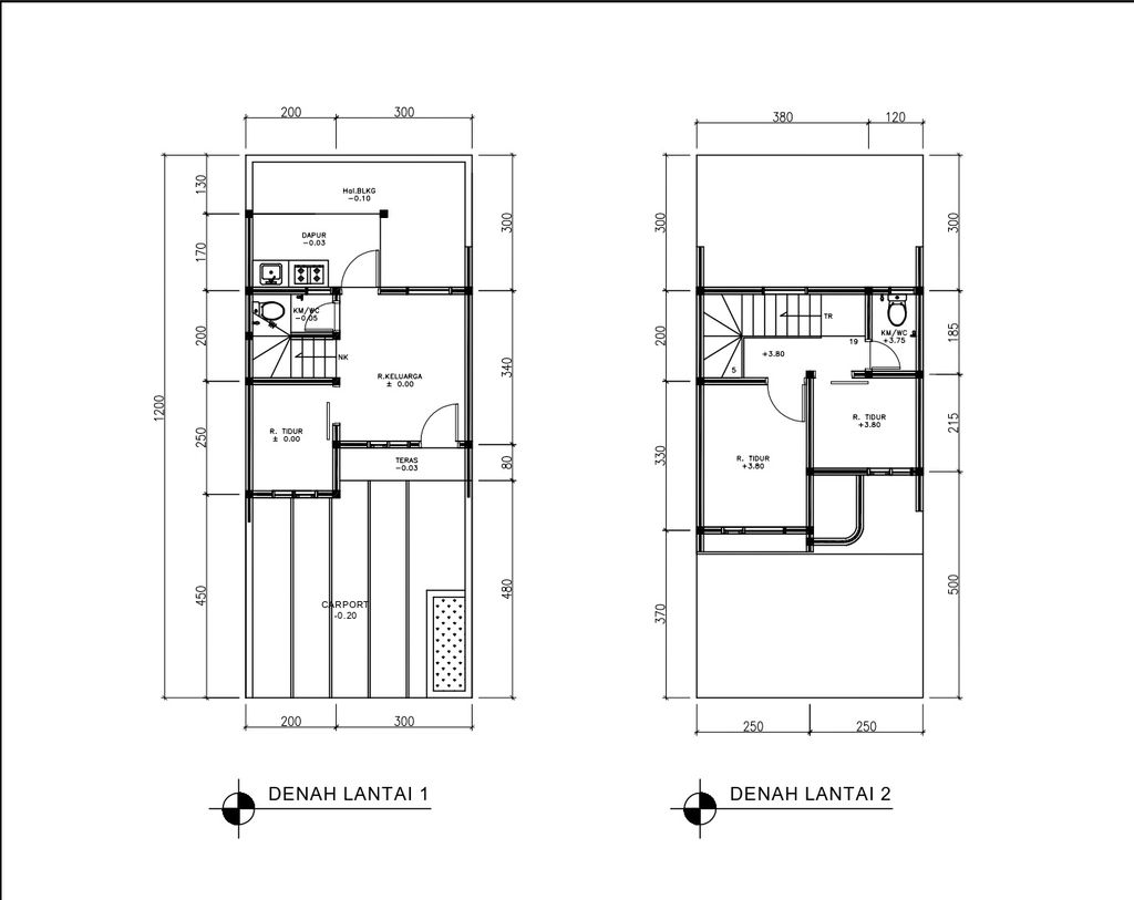 foto denah rumah tipe 43 Compact High Ceiling (3KT) (529) perumahan G-Land Ciwastra Park 2