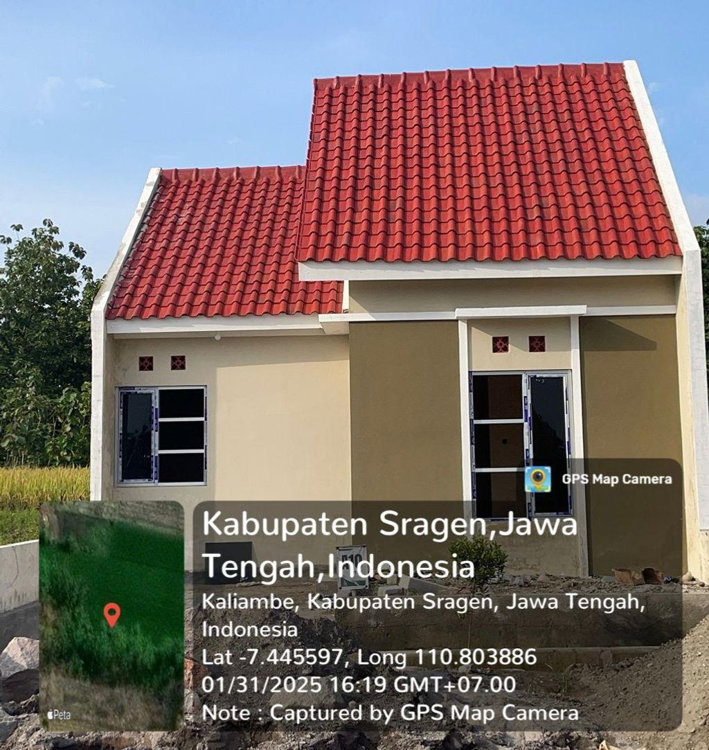 foto tampak rumah tipe 36/73 perumahan Griya Sakha Kalijambe
