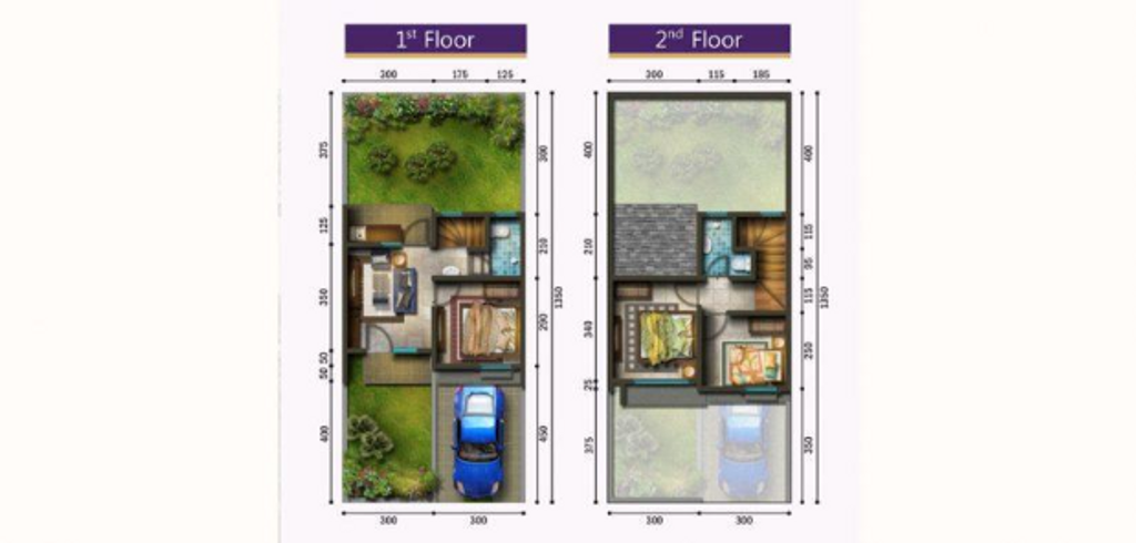foto denah rumah tipe NC 5 - 0017 perumahan SERPONG NATURA CITY