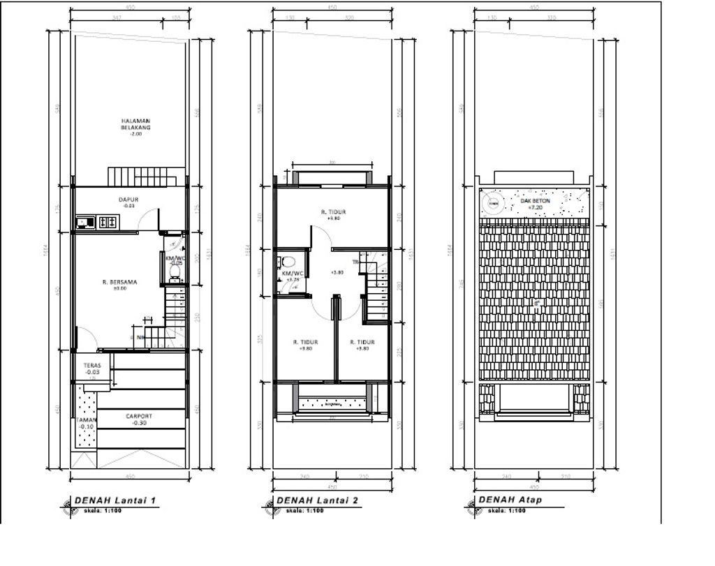 foto denah rumah tipe 55 Compact Cozy Level Minimalis (490) perumahan G-Land Padalarang Residence 2