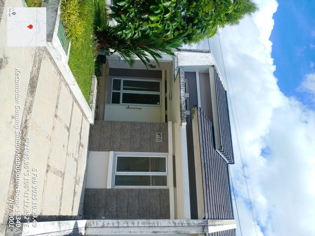 foto tampak rumah tipe NF VII-001 perumahan SERPONG NATURA CITY