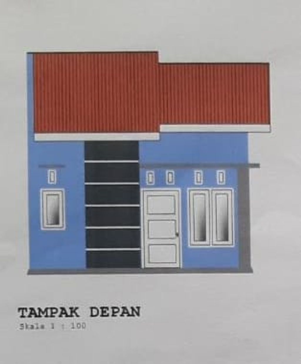foto tampak rumah tipe 36 perumahan BUKITSIRA PENGAWU