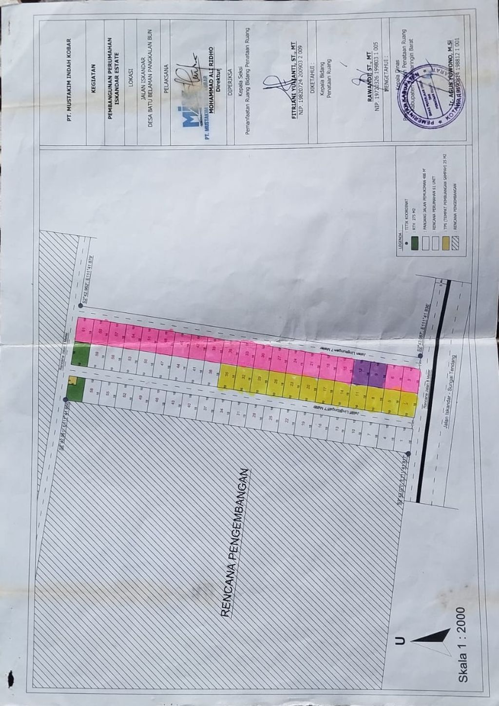 foto denah rumah tipe 36 perumahan Iskandar Estate Residence