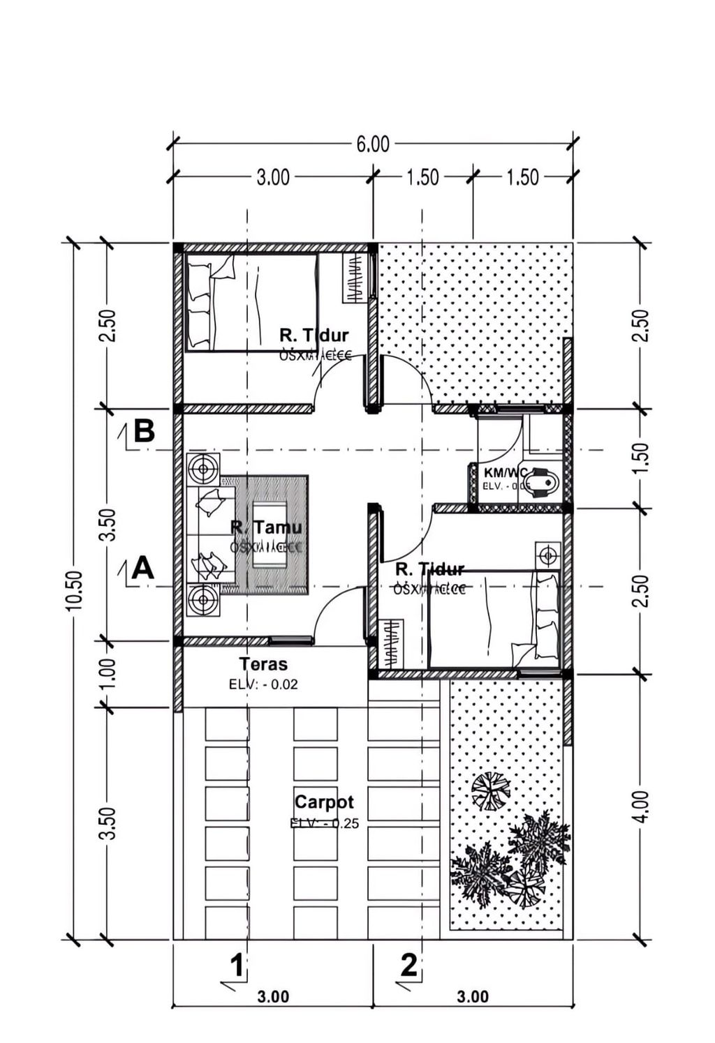 foto denah rumah tipe Entice_ perumahan PESONA PARK RESIDENCE 2