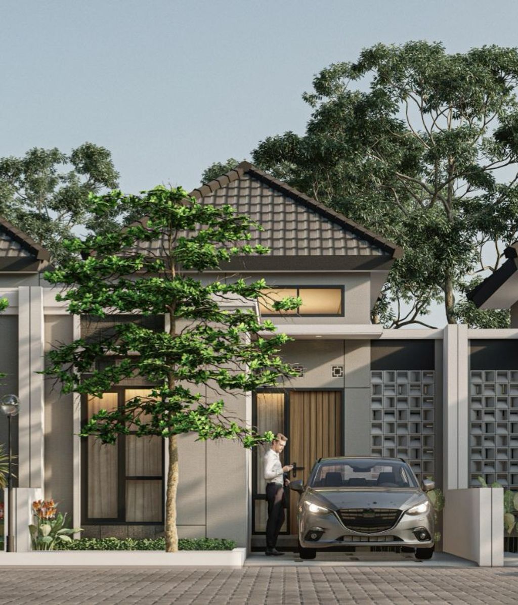 foto tampak rumah tipe 40/66 perumahan Griya Sakha Kalijambe