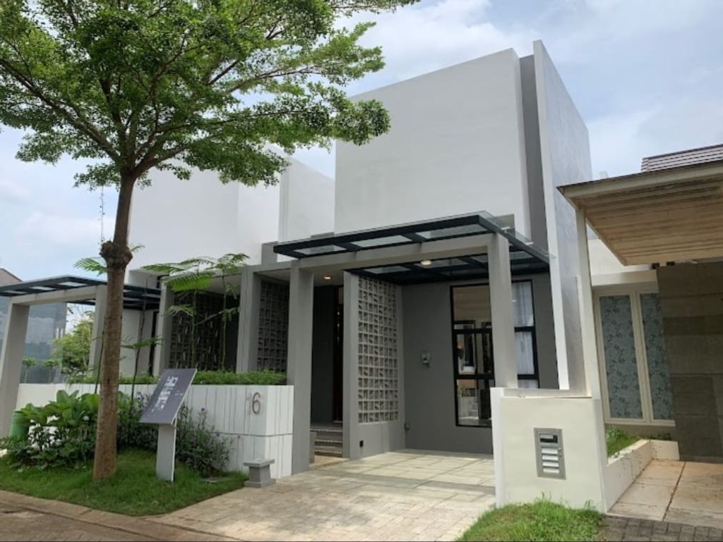 foto tampak rumah tipe BRASSIA HILL 64/90 perumahan The Araya